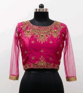 Elegant Pink Grey  Embroidered Lehenga Choli