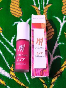 MyGlamm LIT Nail Enamel - Pink(matte adultting)