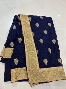 Designer Saree With 5xl Blouse