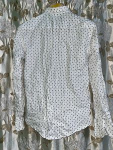 Patterned White Shirt