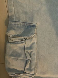 snitch Light Wash Cargo Jeans