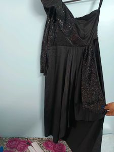 Black Party Wear Indo-western Co-ord Set