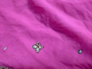 Beautiful Pink Embroidered Dress Material