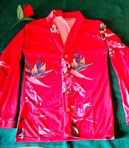 Red Floral Summer Coat❤️
