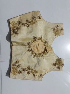 Stylish Golden Embroidery Blouse