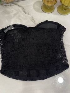 Sparkling Green Sequin Corset Top