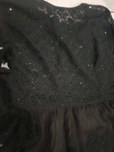Elegant Black Sequined Kurta