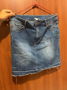 Blue washed Mini Skirt 🎀