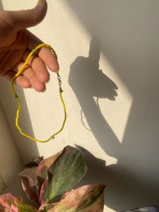 Yellow Small Beads Mala