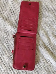 Genuine Leather Phone Wallet Card Holder