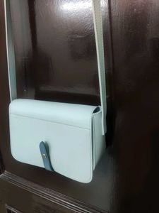 Minimalist Pastel Sky Blue Crossbody Bag