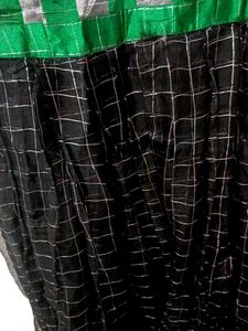 Designer Black &amp; Green Gown