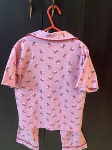 Pink Floral Pajama Set
