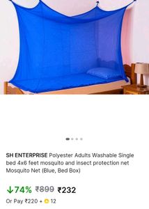 Mosquito Net For Single Bed .