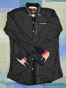 Men's Polka Dot Long Sleeve Shirt