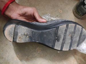 Stylish Grey Glitter Sandals