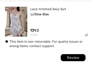 Lace sheer nightgown