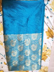 Beautiful Blue Silk Saree
