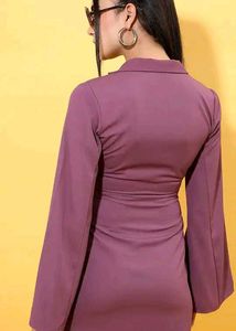 Women's Purple Blazer Dress