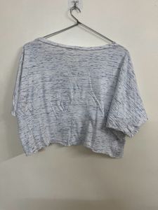 Sparkly Heart "i love human" Cropped Top