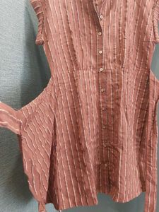 Striped Casual Shirt Dress