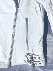 Closed classic  white leather  Jacket