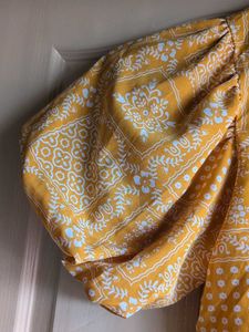 Unique Puff Sleeve Yellow Crop Shirt