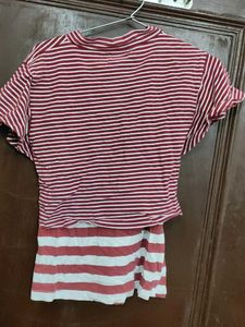 Striped Kids Top &amp; Bottom Set