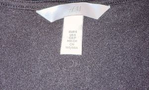 H&amp;M Black V-Neck Long Sleeve Bodysuit | Like New |