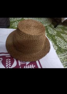 Woven Straw Bucket Hat