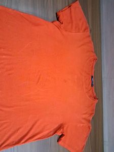 Oversized women's Orange T-Shirt