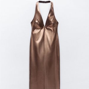 Zara New Metallic Gala(New Year Eve) Festive Dress