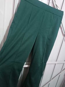 Green Fitted Trousers