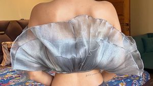 Sheer Ruffle Off-Shoulder Top