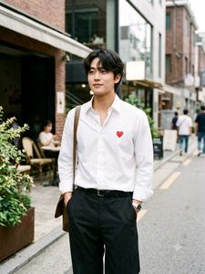 PLAY COMME des GARCONS Red Heart White Shirt | Mad