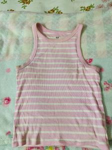 H&M pink tank top
