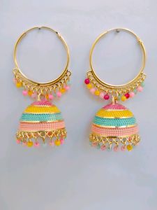 New Trending Multicolour Jhumki For Girls