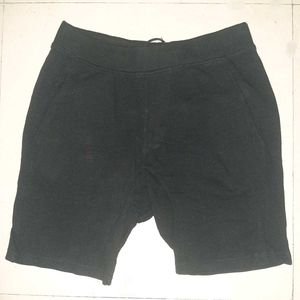 💎 Authentic Zara Textured Knit Black Shorts - Men
