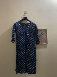 Stylish Blue Printed Kurta