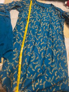Elegant Teal Kurta Set with Dupatta