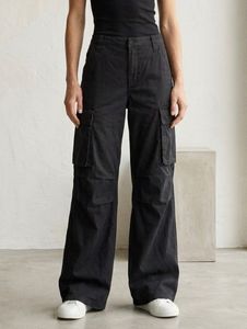 H&M Black Washed Cargo Pants