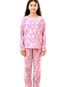 Pink Bunny Print Kids Pants