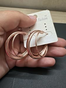 Elegant Rose Gold Hoop Earrings