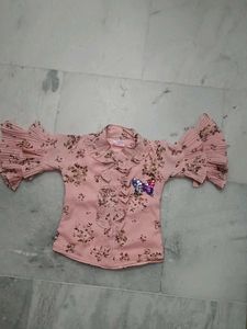 Girls' Floral Print Top