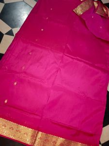 PINK BANARASI PATTU SAREE