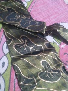 Olive Green Patterned Tie