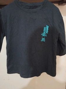 Graphic Cropped Print T-Shirt