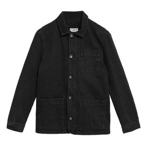 Mark &amp; Spencer Black Denim Coat Jacket