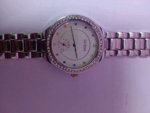 Guess Silver Rhinestone Watch