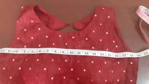 New Maroon Mirror Work Padded Blouse